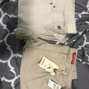 2 Pairs Khaki Pants Size 17 in Juniors